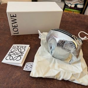BRAND NEW loewe elephant coin purse with box and dust bag